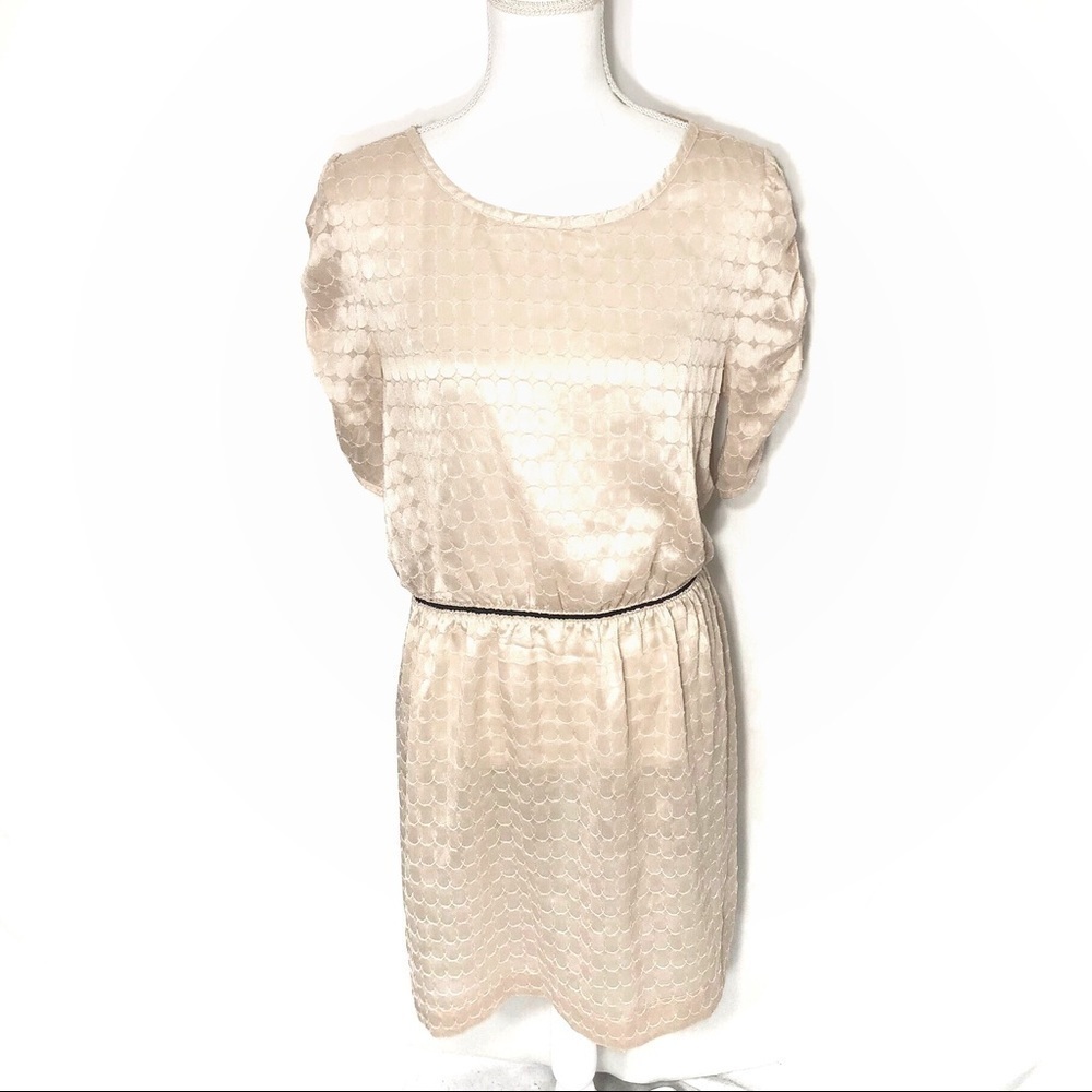 Banana Republic Cream Textured Dress Sz 10 Women’s